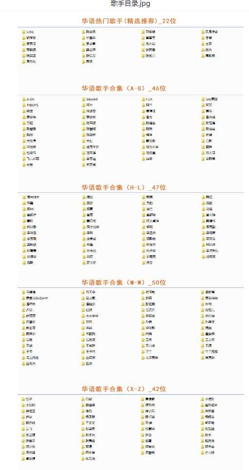 【音乐】歌手合集（100多位歌手合集）-泱泱学习社