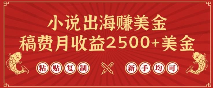小说出海赚美金，稿费月收益2500+美金，仅需chatgpt粘贴复制，新手也能玩转【揭秘】-泱泱学习社