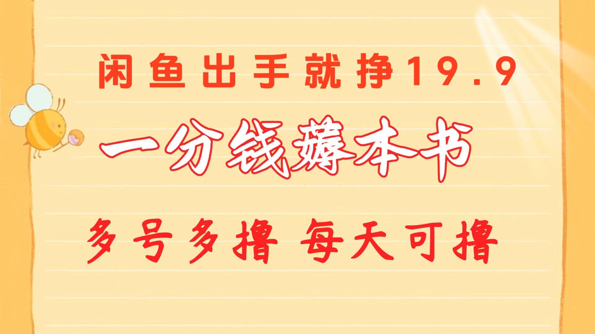 一分钱薅本书 闲鱼出售9.9-19.9不等 多号多撸  新手小白轻松上手-泱泱学习社