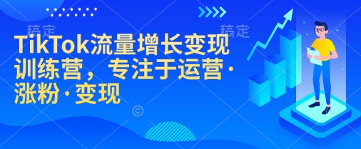 TikTok流量增长变现训练营，专注于运营·涨粉·变现-泱泱学习社