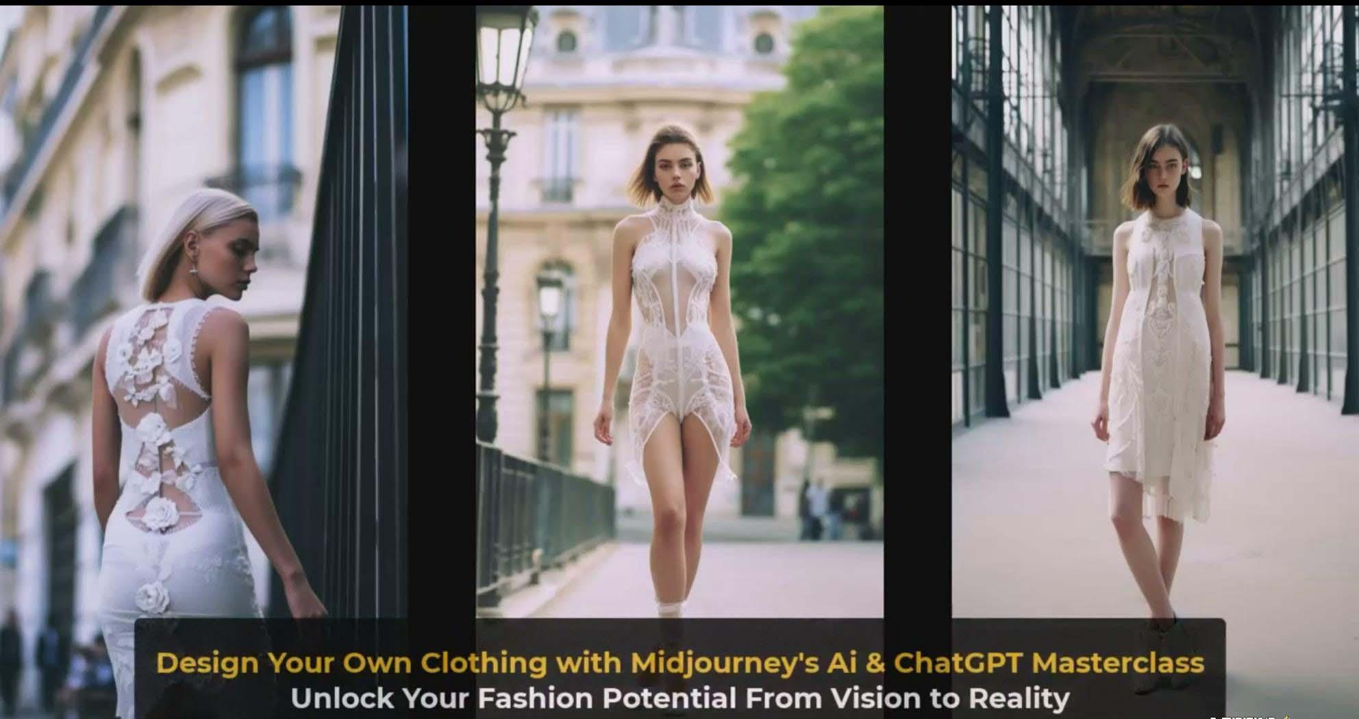 图片[4]-利用 Midjourneys Ai 人工智能设计自己的服装AI大师班-10节课-中英字幕-泱泱学习社