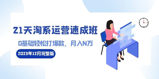 21天淘系运营-速成班2023年12月完整版：0基础轻松打爆款，月入N万-110节课-泱泱学习社
