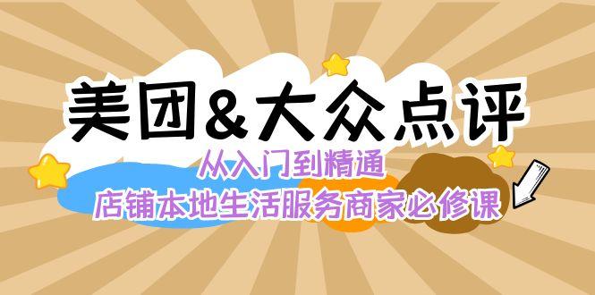 美团+大众点评 从入门到精通：店铺本地生活 流量提升 店铺运营 推广秘术 评价管理-泱泱学习社