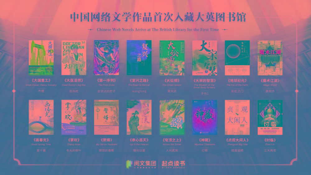 16本中国网文被收录至大英图书馆的中文馆的作品集-泱泱学习社