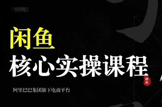2024闲鱼核心实操课程，从养号、选品、发布、销售，教你做一个出单的闲鱼号-泱泱学习社