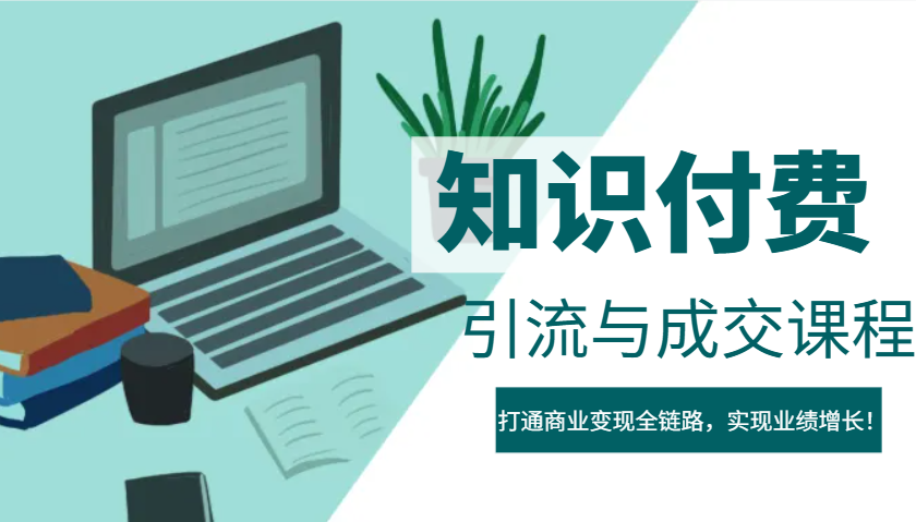 IP合伙人知识付费虚拟项目，引流与成交课程，打通商业变现全链路，实现业绩增长！-泱泱学习社