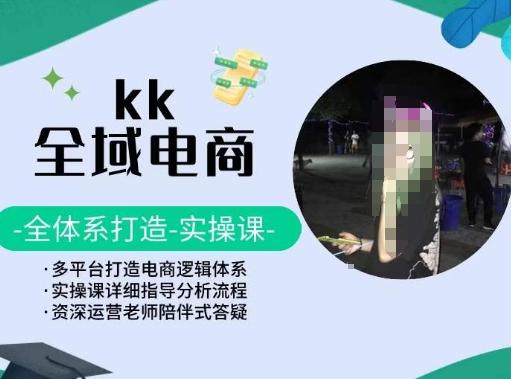 KK全域电商，全体系打造实操课，多平台打造电商逻辑体系-泱泱学习社
