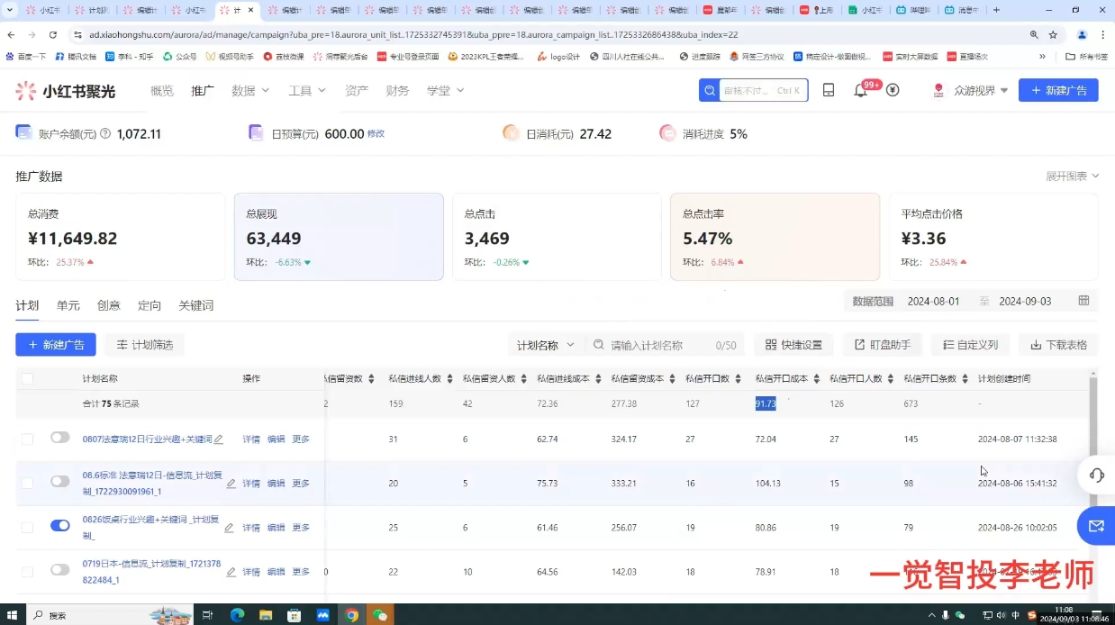 李老师·小红书运营投流，0基础实战教学-泱泱学习社