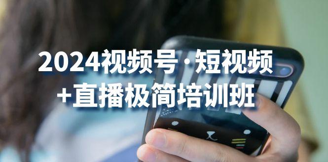 2024视频号·短视频+直播极简培训班：抓住视频号风口，流量红利-泱泱学习社