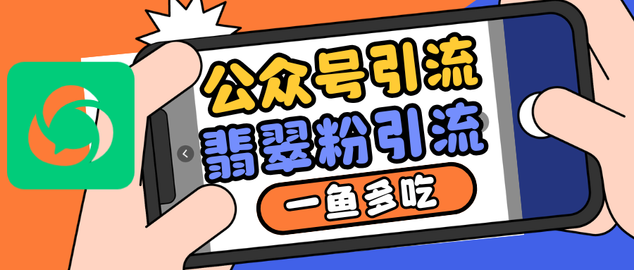 公众号低成本引流翡翠粉，高客单价，大力出奇迹一鱼多吃-泱泱学习社