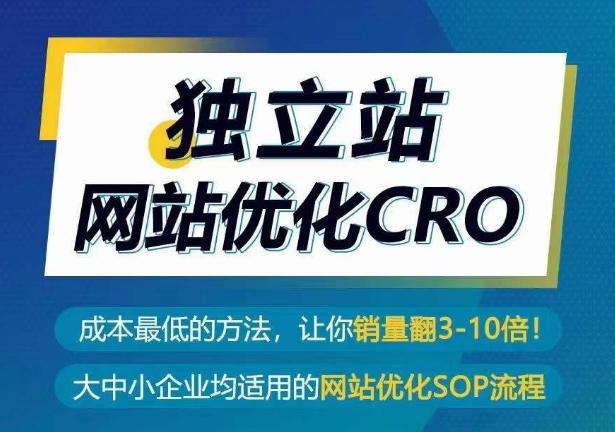 独立站网站优化CRO，成本最低的方法，让你销量翻3-10倍-泱泱学习社