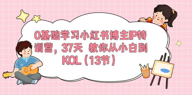 0基础学习小红书博主IP特训营，37天 教你从小白到KOL(13节-泱泱学习社