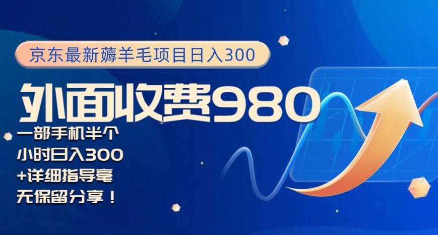 京东最新薅羊毛项目小白怎么做到日入300+一部手机半小时搞定-泱泱学习社