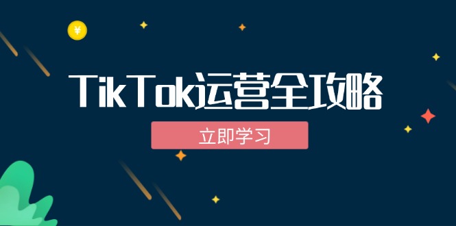 TikTok实战运营全攻略：从下载软件到变现，抖音海外版实操教程-泱泱学习社